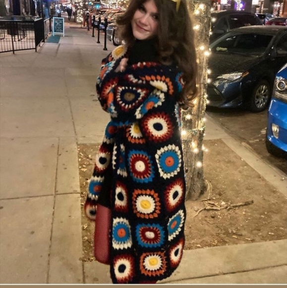 Bohemian hippie vintage cardigan - Picture 2 of 11